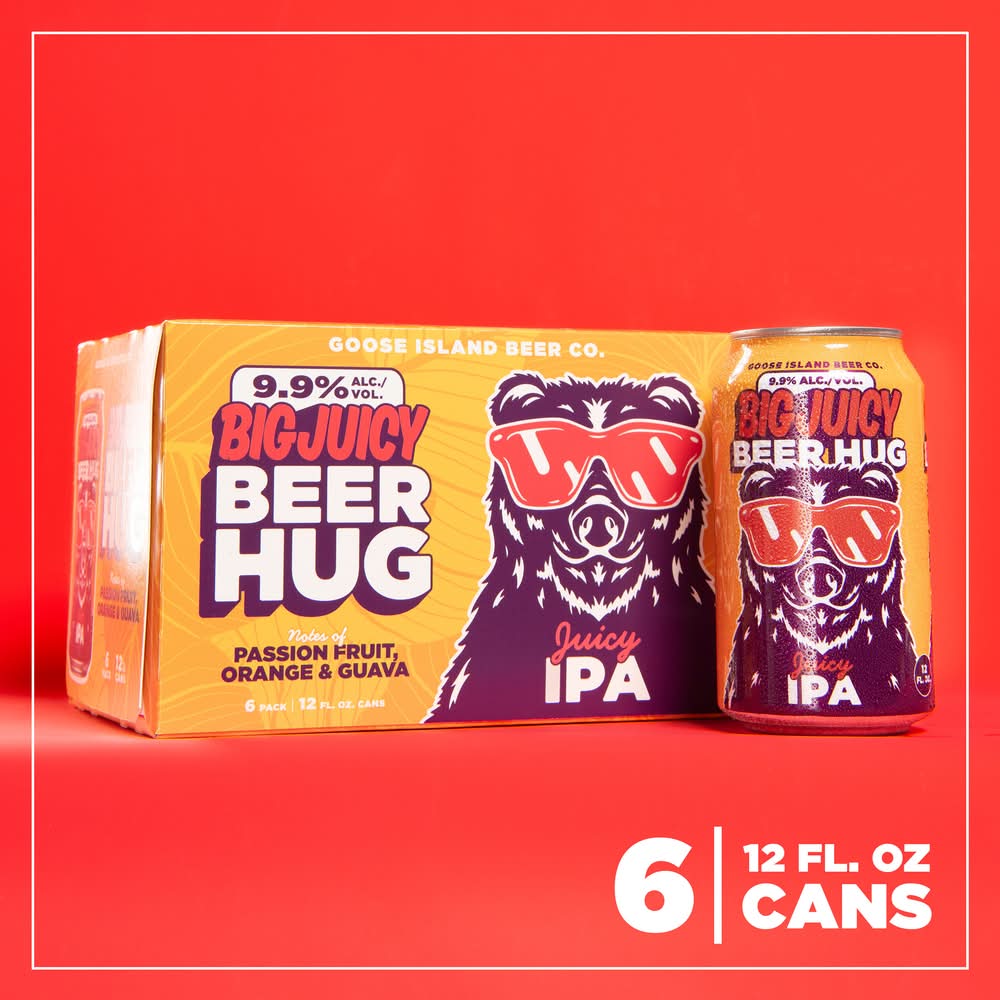 Goose Island Beer Co. Big Juicy Beer Hug Imperial Ipa (6 x 12 fl oz)
