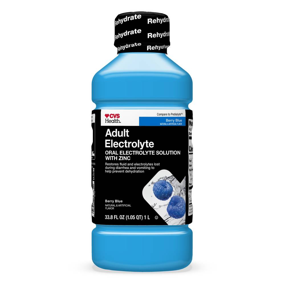 CVS Health Electrolyte Solution, Berry Blue, 1 L