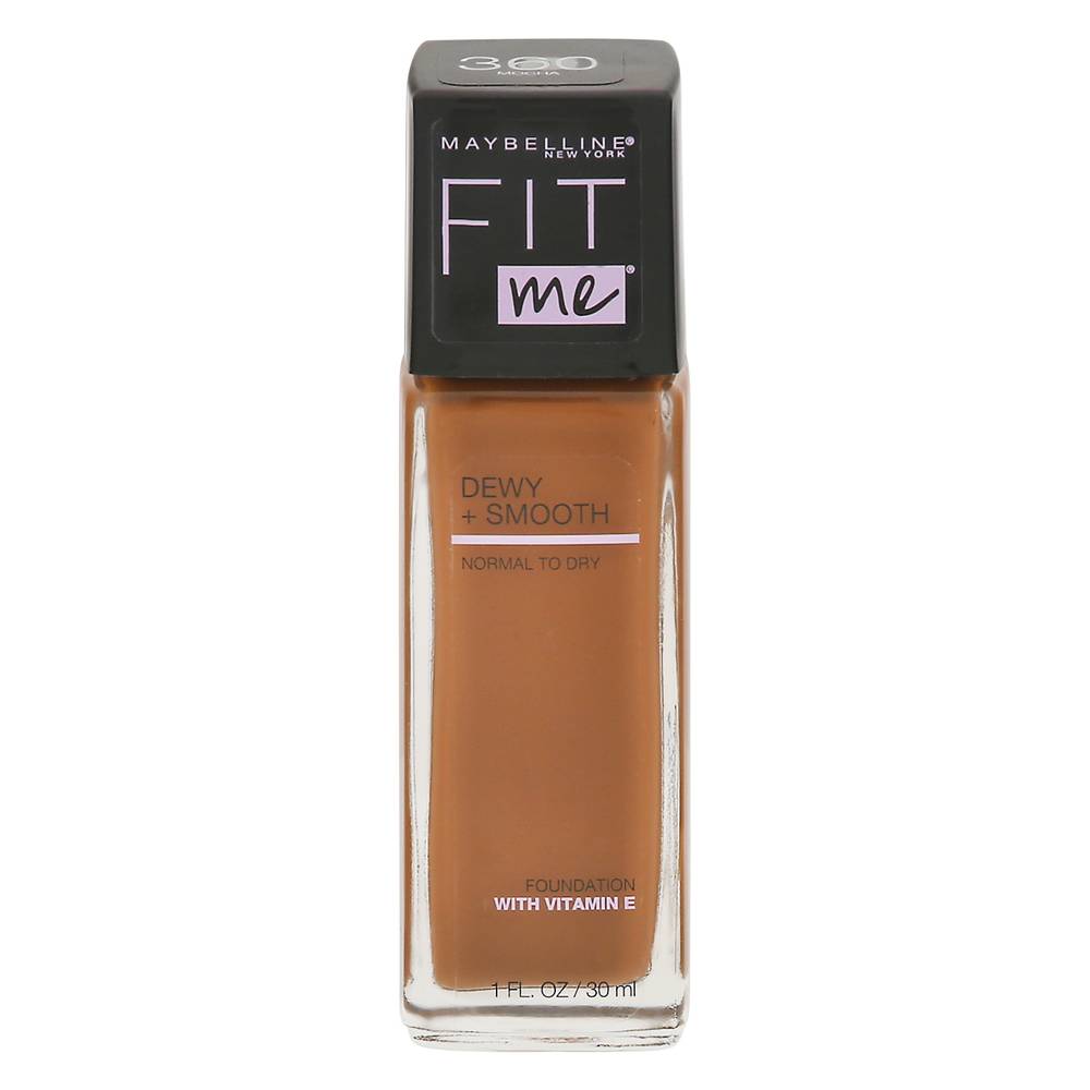 Maybelline Fit Me! Dewy & Smooth Foundation 360 Mocha (1 fl oz)