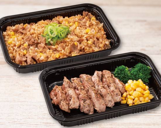 人気のお肉コンビ② (お肉大盛り×ワイルドステーキ180g）