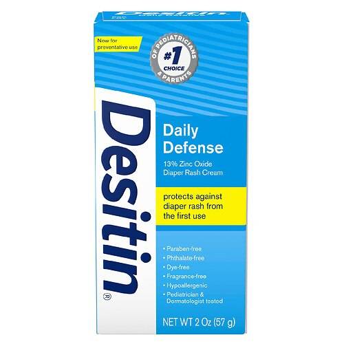 Desitin Daily Defense Baby Diaper Rash Cream Travel Size - 2.0 oz