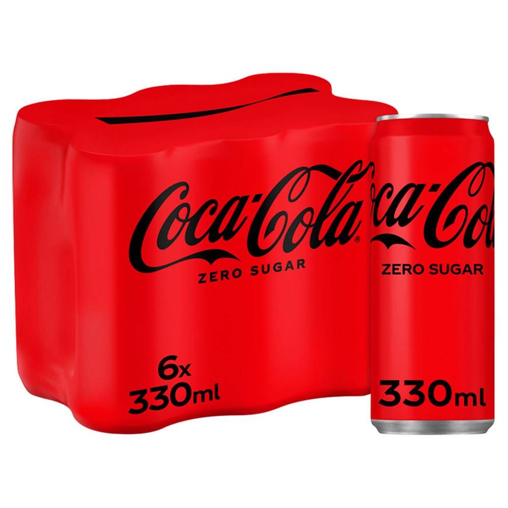 Coca-Cola Zero Coke Soft drink Canette 6 x 330 ml