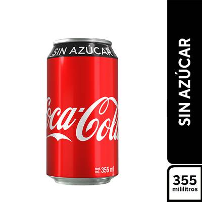 Coca Cola sin Azucar lata 355 ml