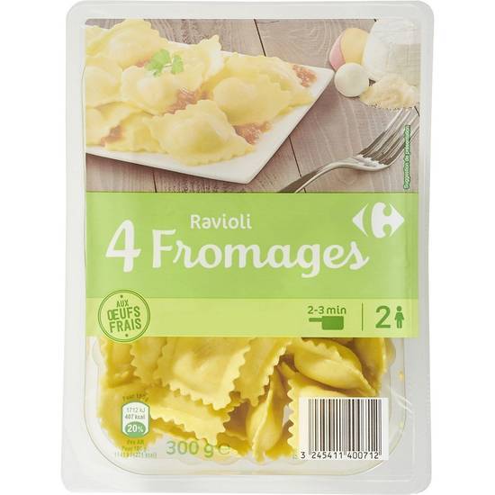 Carrefour - Pâtes fraîches ravioli 4 fromages