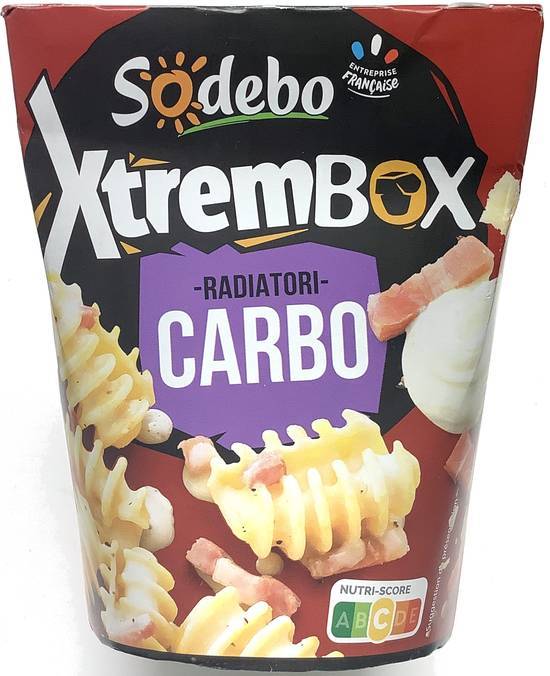 Xtrembox radiatori carbo - sodebo - 400g