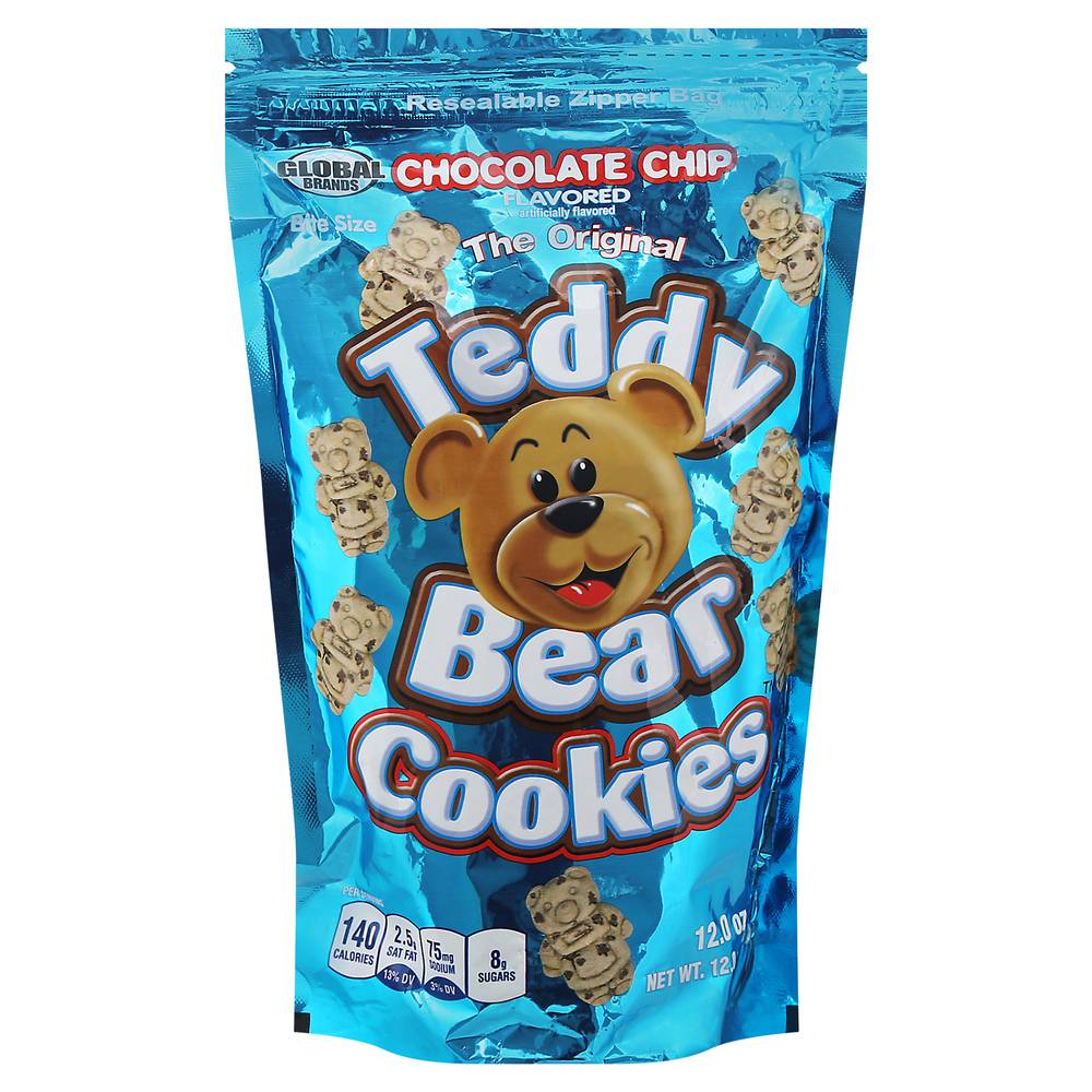 Global Brands Teddy Bear Chocolate Chip Cookies (12 oz)