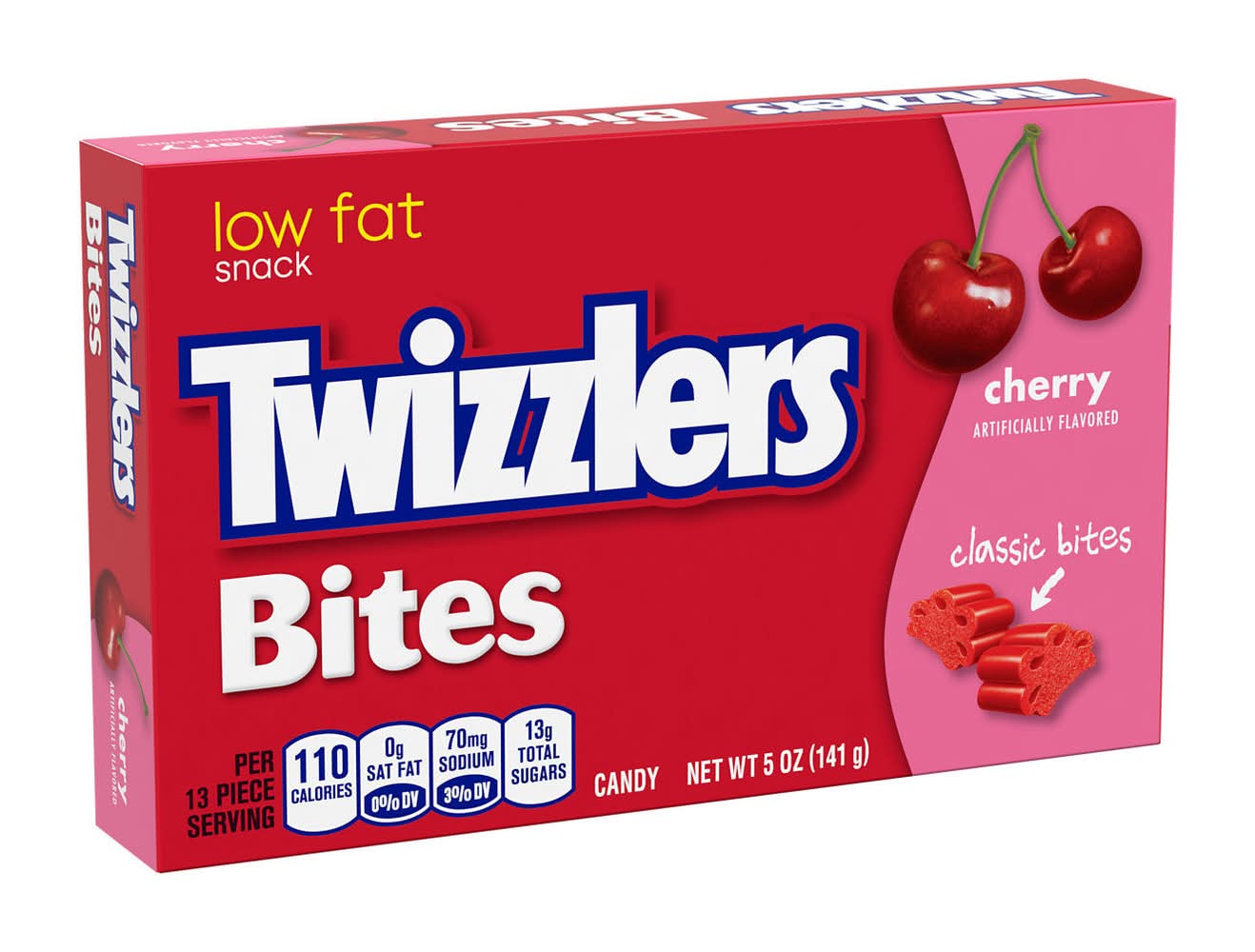 Twizzler's Low Fat Cherry Classic Bites Candy (5 oz)