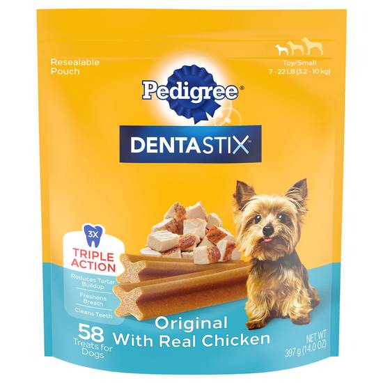 Pedigree Dentastix Original With Real Chicken For Small Dogs (58 ct)