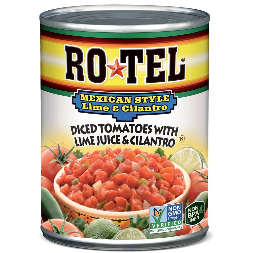 Ro-Tel Mexican Style Diced Tomatoes With Lime & Cilantro (10 oz)