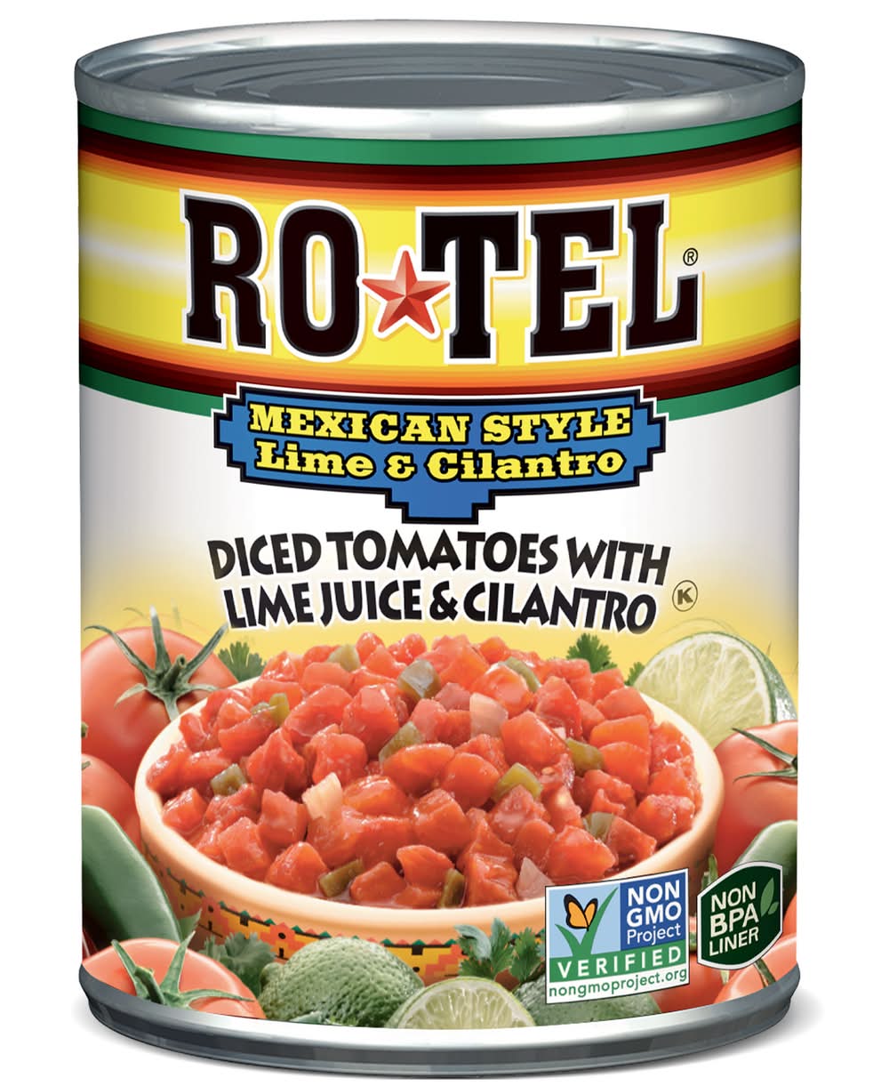 Ro-Tel Mexican Style Diced Tomatoes With Lime & Cilantro (10 oz)