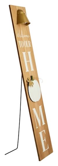 Harvest Hearth LED Welcome Porch Leaner, 47"