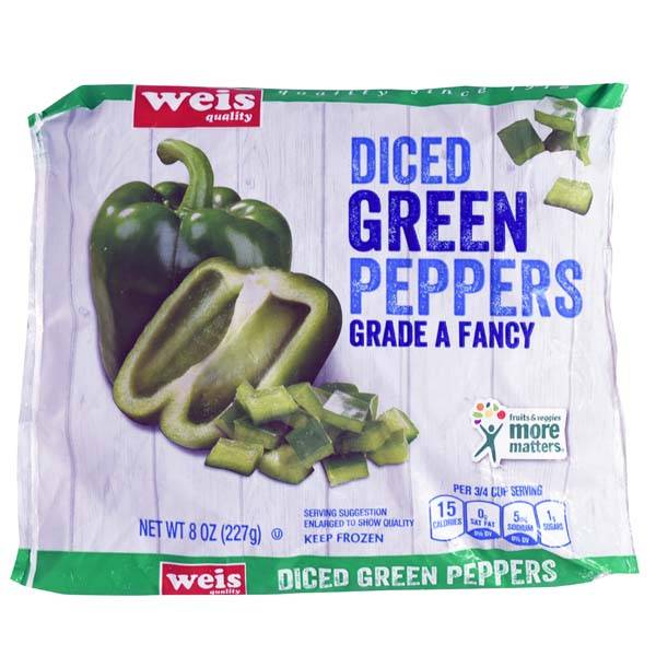 Weis Fancy Diced Quality Green Peppers (8 oz)