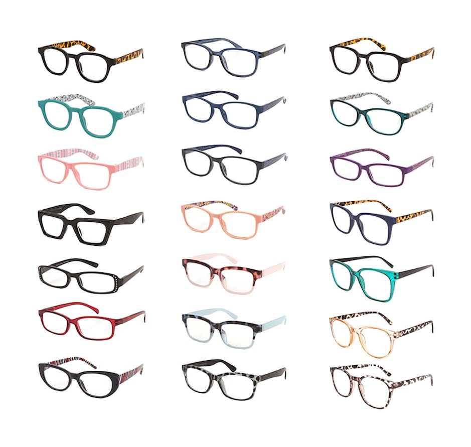 Fashion Reader Glasses Strength 1.75, Assorted (6 ct)