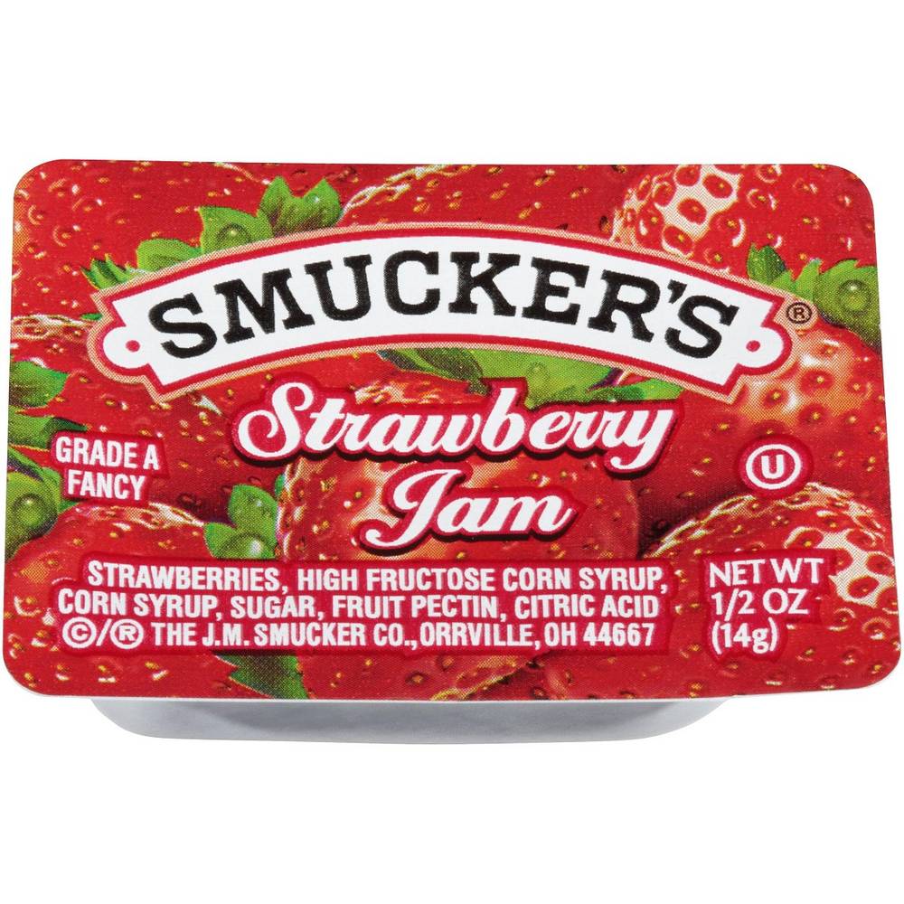 Smucker's - Strawberry Jam - 200/0.5 oz Packets (1X200|1 Unit per Case)