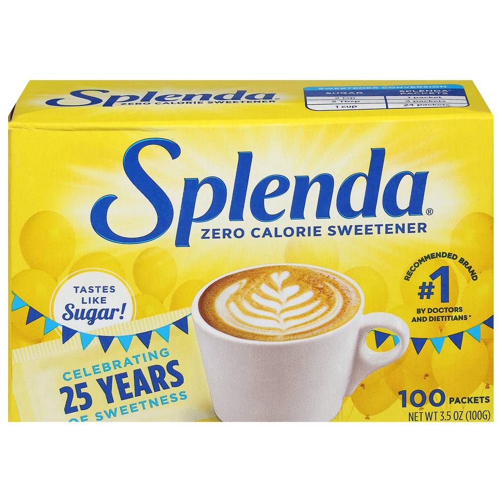 Splenda Zero Calorie Sweetener Packets (3.5 oz, 100 ct)