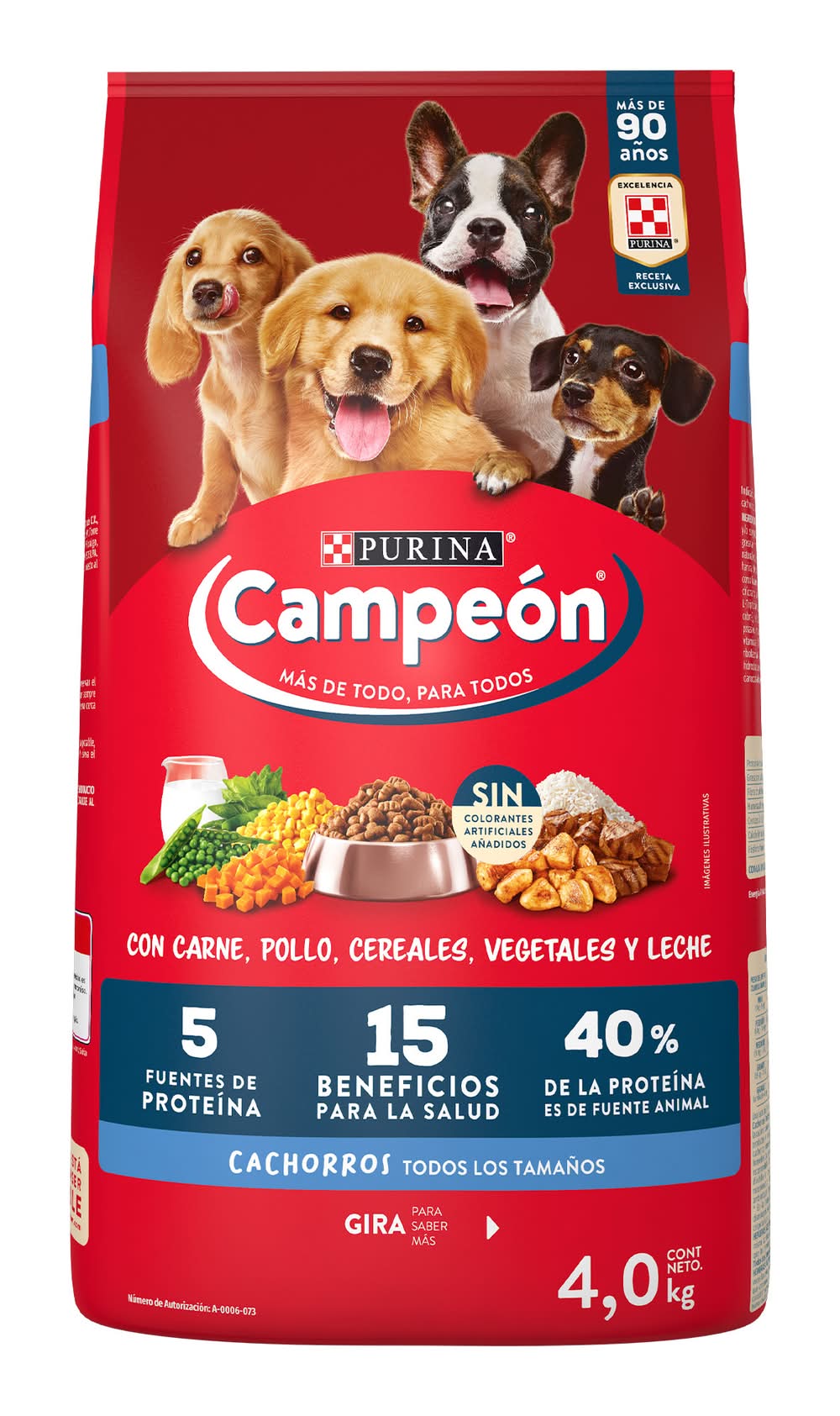 Campeón · Alimento seco para cachorro carne (4 kg)