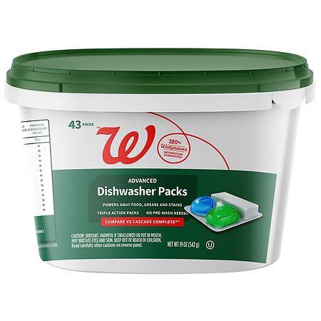 Walgreens Dishwasher Detergent packs