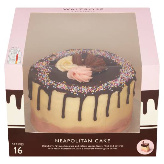 Waitrose Neapolitan Cake