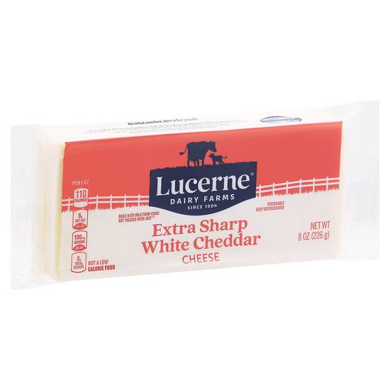 Lucerne Extra Sharp White Cheddar Cheese