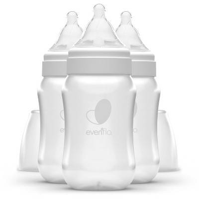 Evenflo Balance Plus Wide Neck Anti-Colic Baby Bottles, 0M+, White (3 ct)