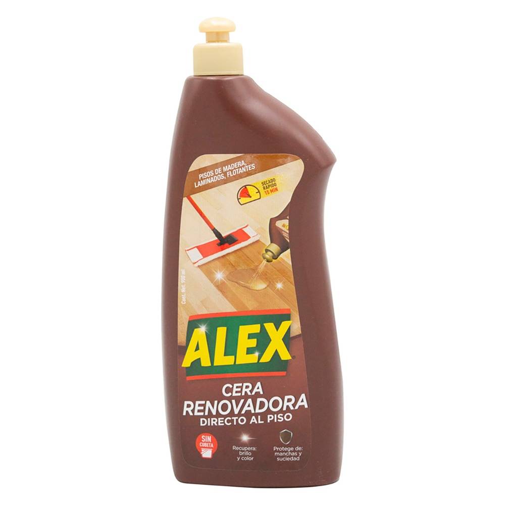 Alex cera renovadora para piso laminado (botella 900 ml)
