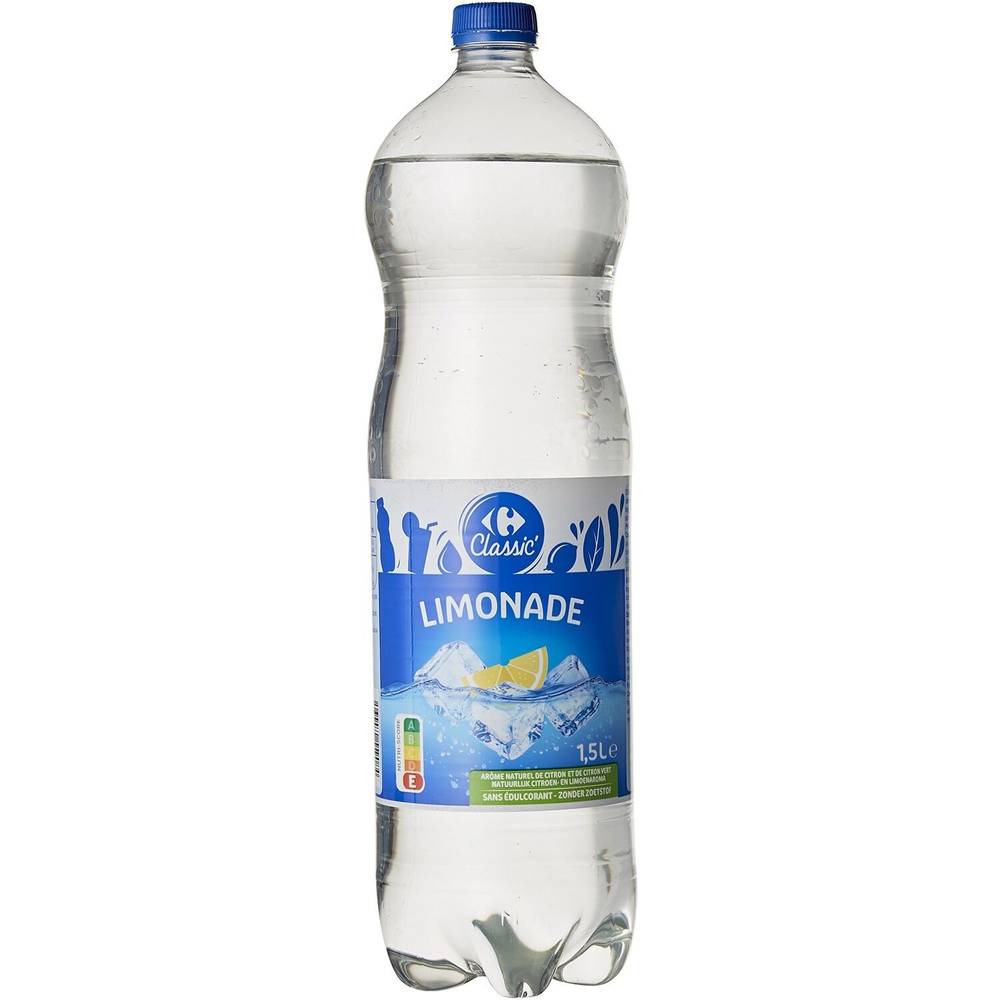 Limonade CARREFOUR CLASSIC' - La bouteille d'1,5L