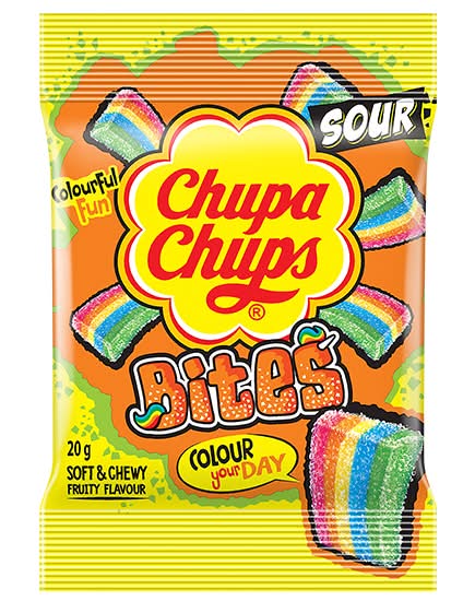 Chupa Chups Soft & Chewy Sour Bites, Fruity (20g)