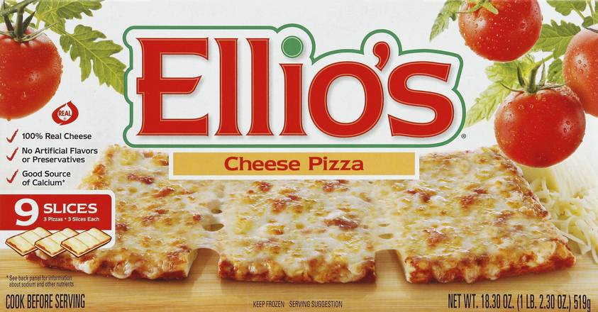 Ellio's Cheese Pizza (9 slices)