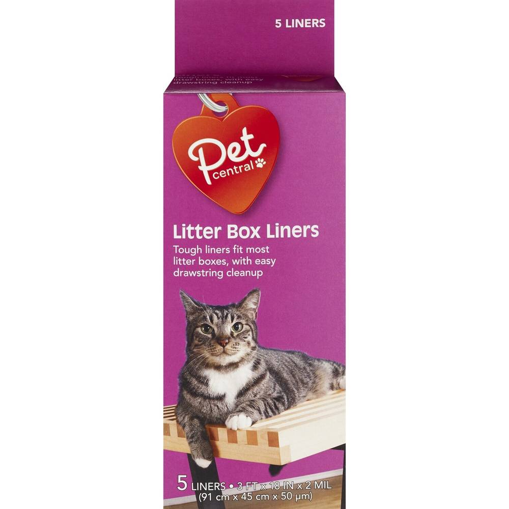 Pet Central Litter Box Liners, 5 ct