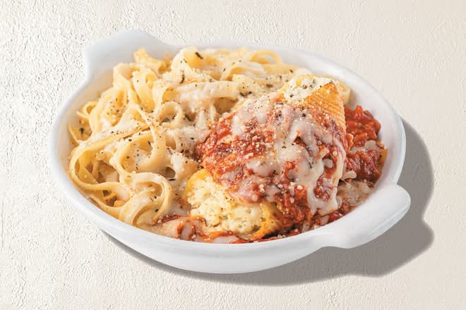 Baked Fettuccine & Stuffed Shell Duo
