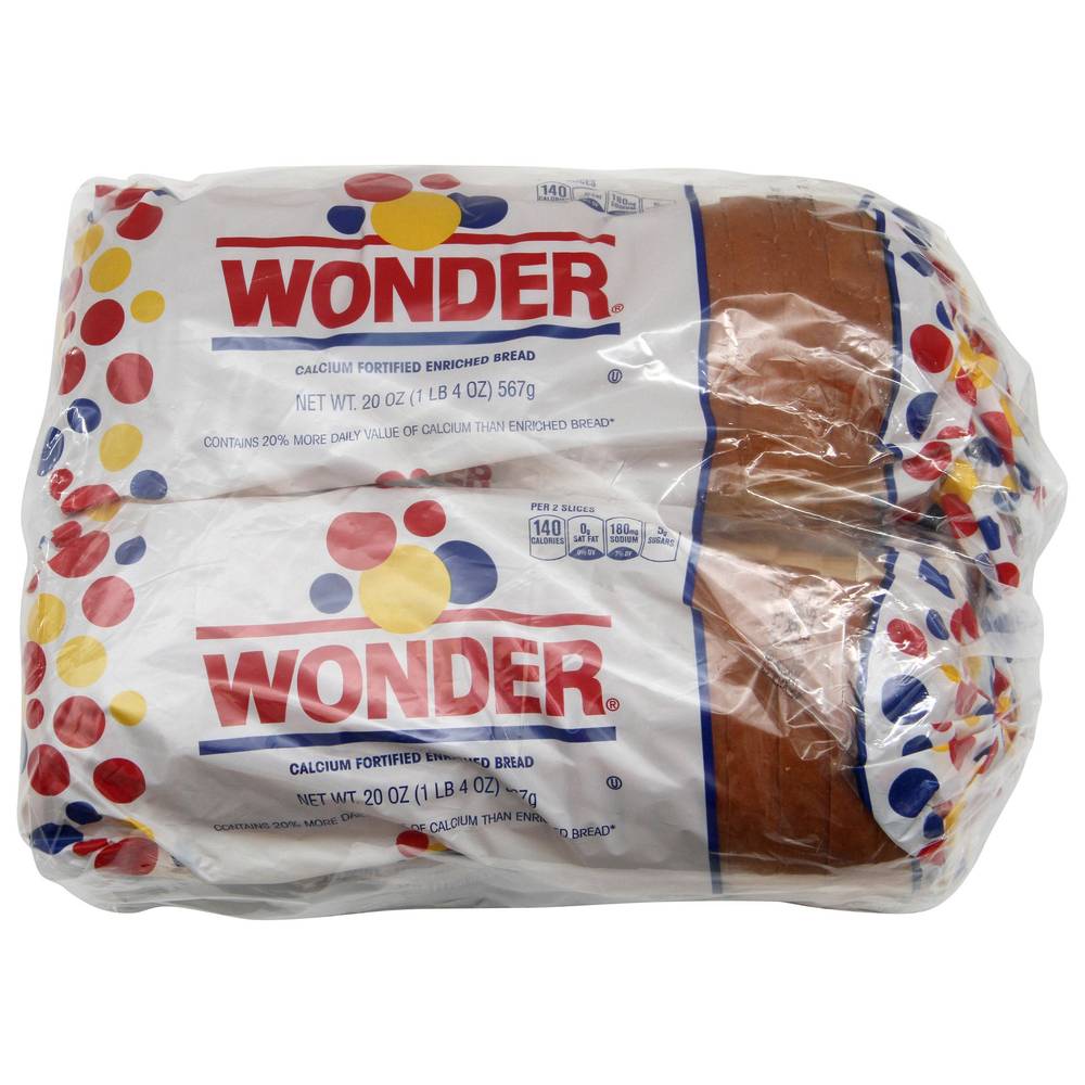 Wonder Classic White Bread, 20 oz, 2 count