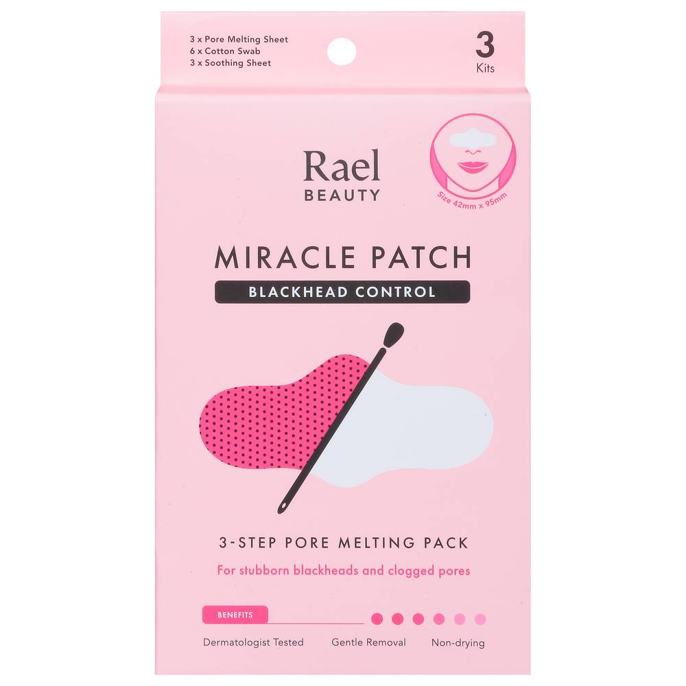 Rael Beauty Blackhead Control Miracle Patch, 42 mm x 95 mm (3 ct)
