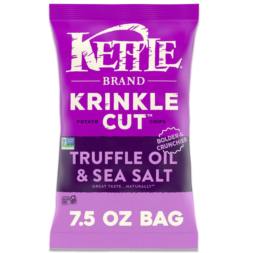 Kettle Brand Krinkle Cut Truffle Oil and Sea Salt Potato Chips