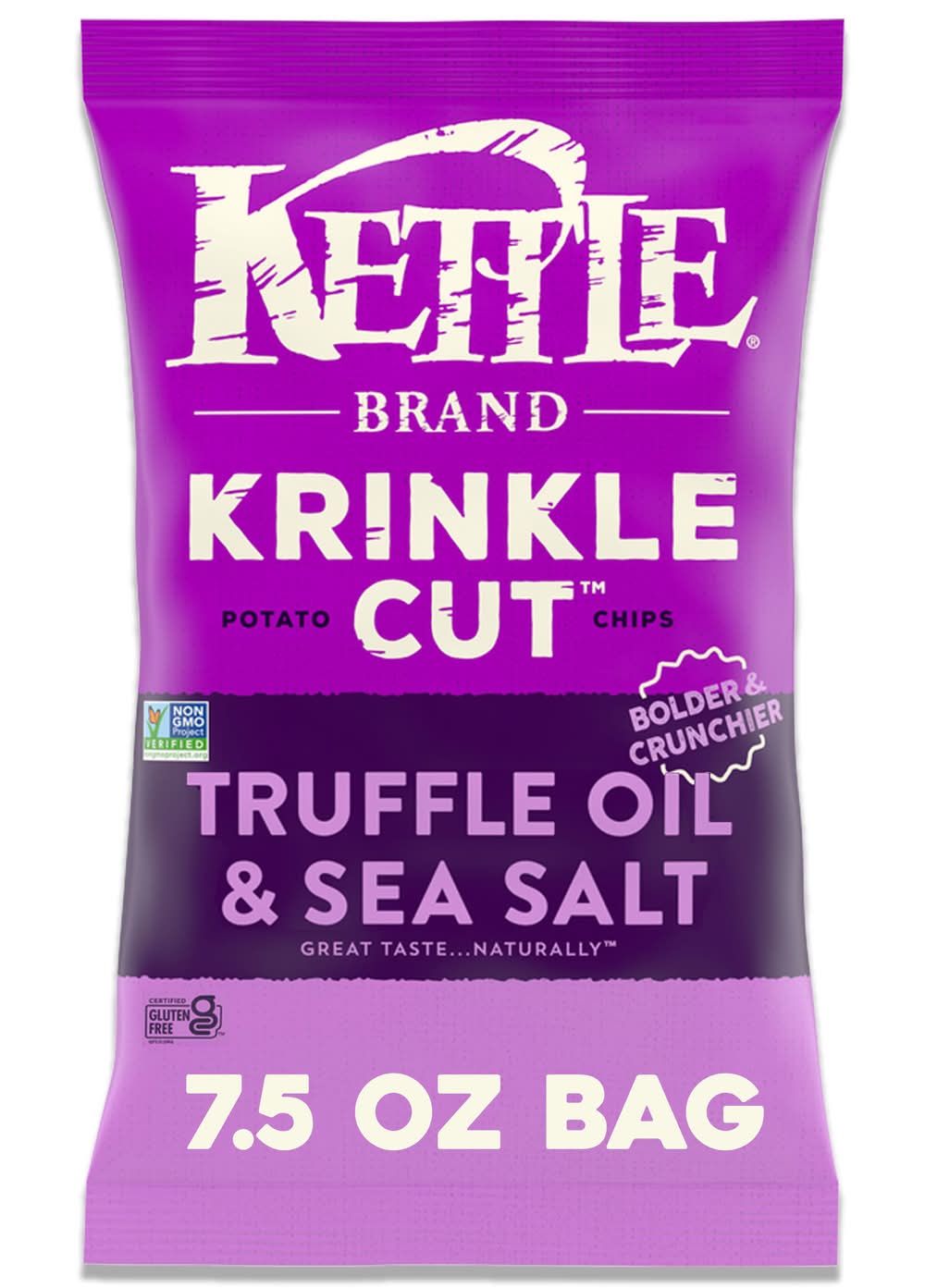 Kettle Brand Krinkle Cut Potato Chips, Truffle Oil and Sea Salt (7.5 oz)
