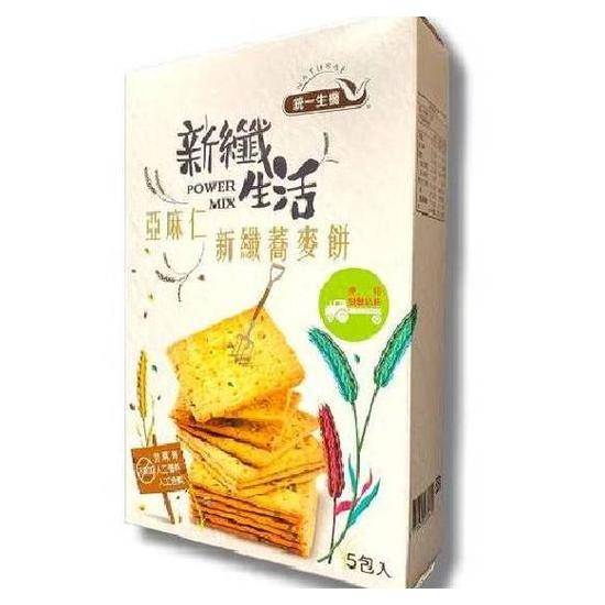 統一生機新纖蕎麥餅-亞麻仁75g