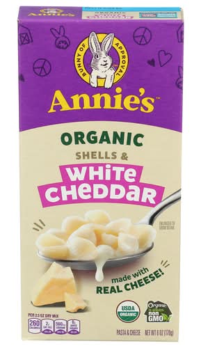 Annie's Homegrown Organic Shells & White Cheddar
