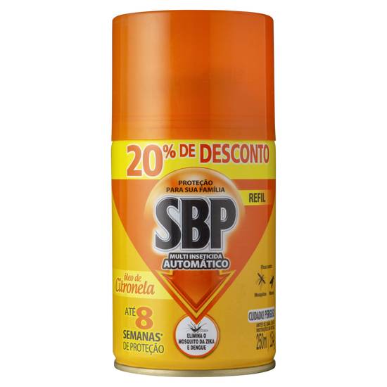 Sbp multi inseticida automático citronela refil (250ml)