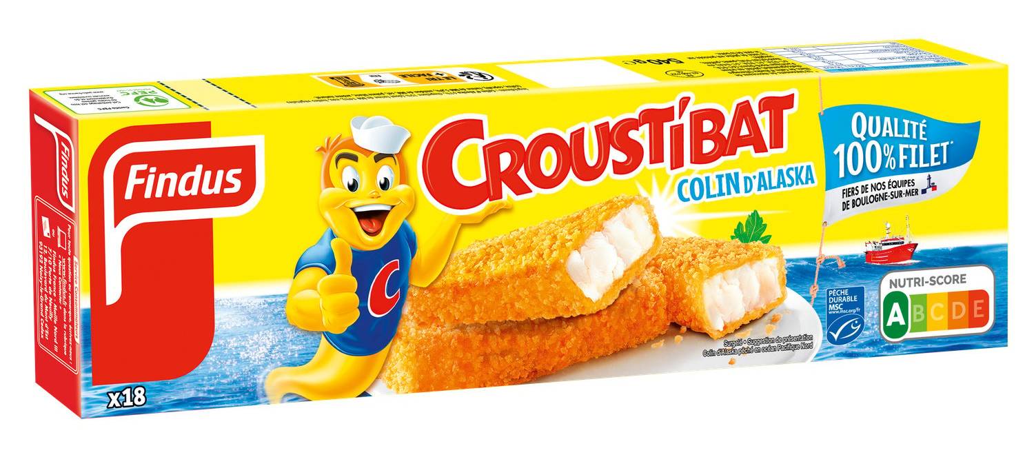 Findus - Bâtonnets croustibat colin d'alaska filet (18)