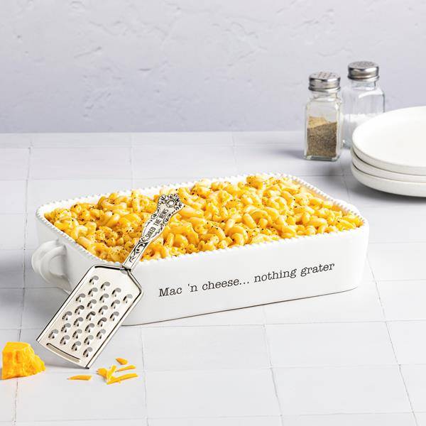 Mud Pie Nothing Grater Mac & Cheese Baking Dish Set