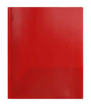 Solid 2-Pocket 3-Prong Portfolio Folder Red