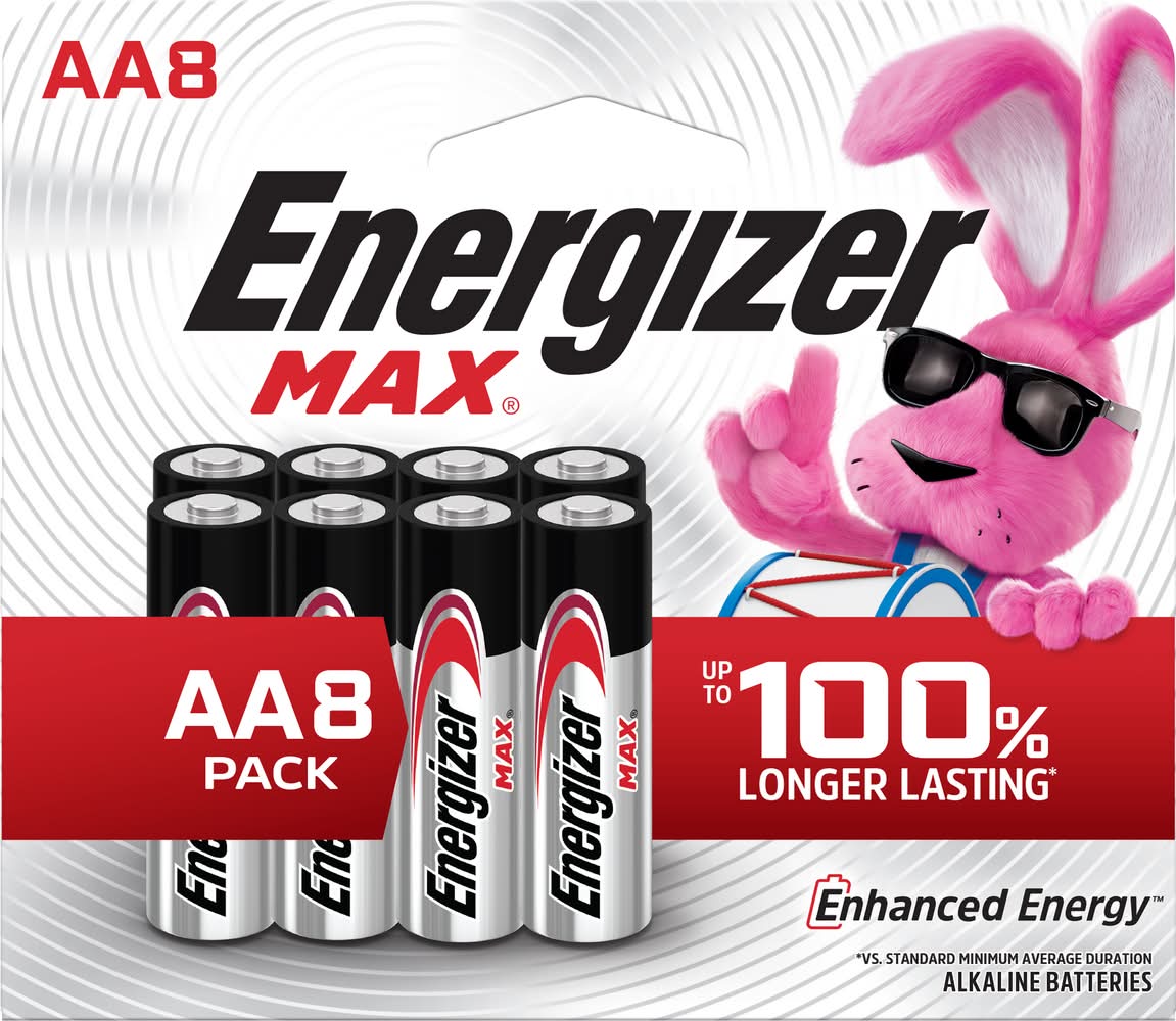 Energizer Max Alkaline Batteries (8 ct)