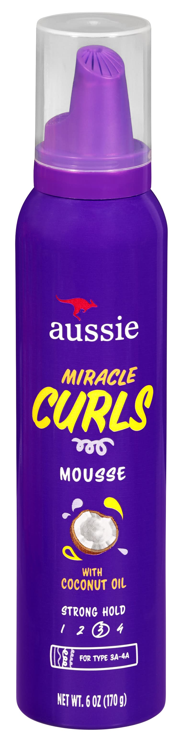 Aussie Miracle Curls Styling Mousse With Coconut (6 oz)