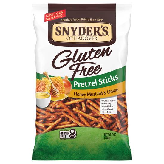 Snyder's Of Hanover Gluten Free Honey Mustard & Onion Pretzel Sticks