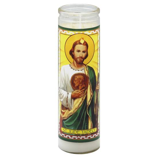 Reed St. Jude Tadeo White Wax Candle (1 candle)