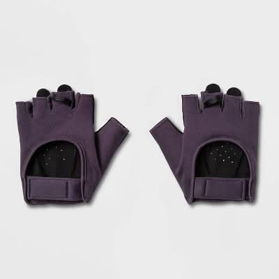 All In Motion Strength Training Gloves, Women, M, Purple