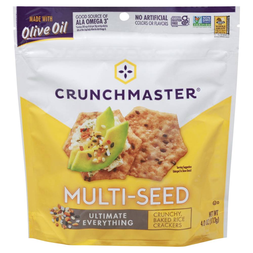 Crunchmaster Multi-Seed Ultimate Everything Baked Rice Crackers (4 oz)