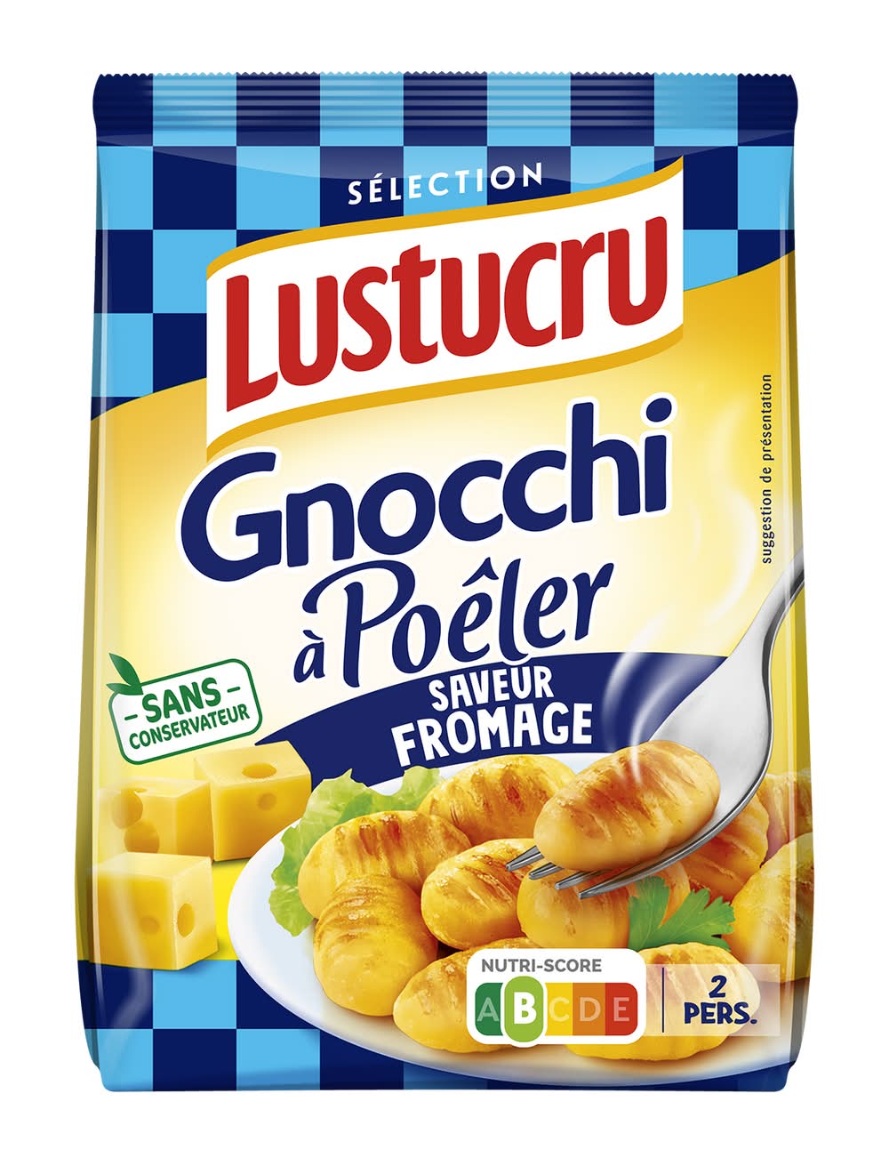 Lustucru Sélection - Gnocchi à poêler, fromage (300g)
