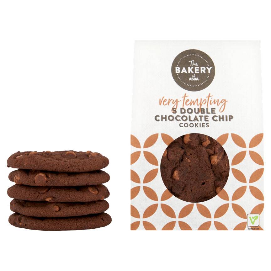 Asda Double Chocolate Cookies 5PK