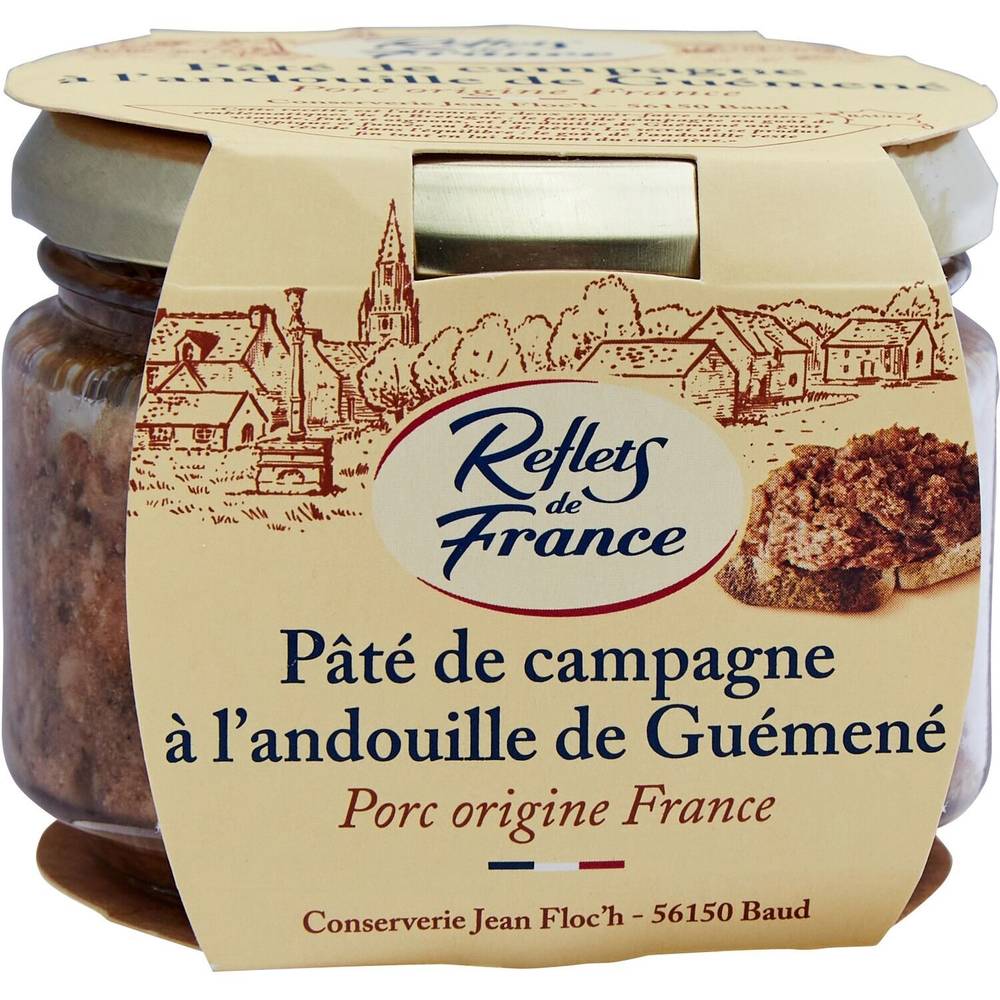 Pâté de campagne à l'andouille REFLETS DE FRANCE - le bocal de 180g