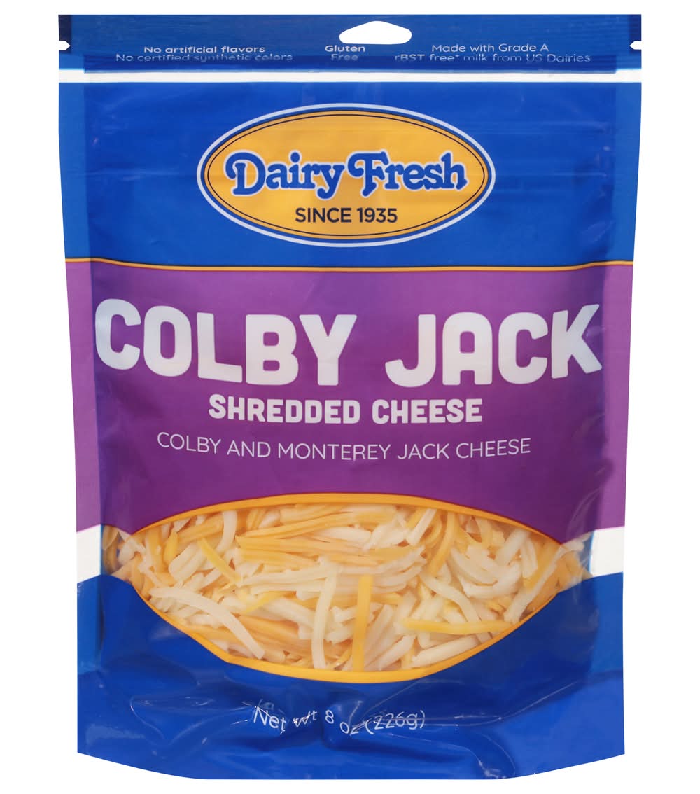 Dairy Fresh Shredded Mont-Colby Blend Cheese (8 oz)